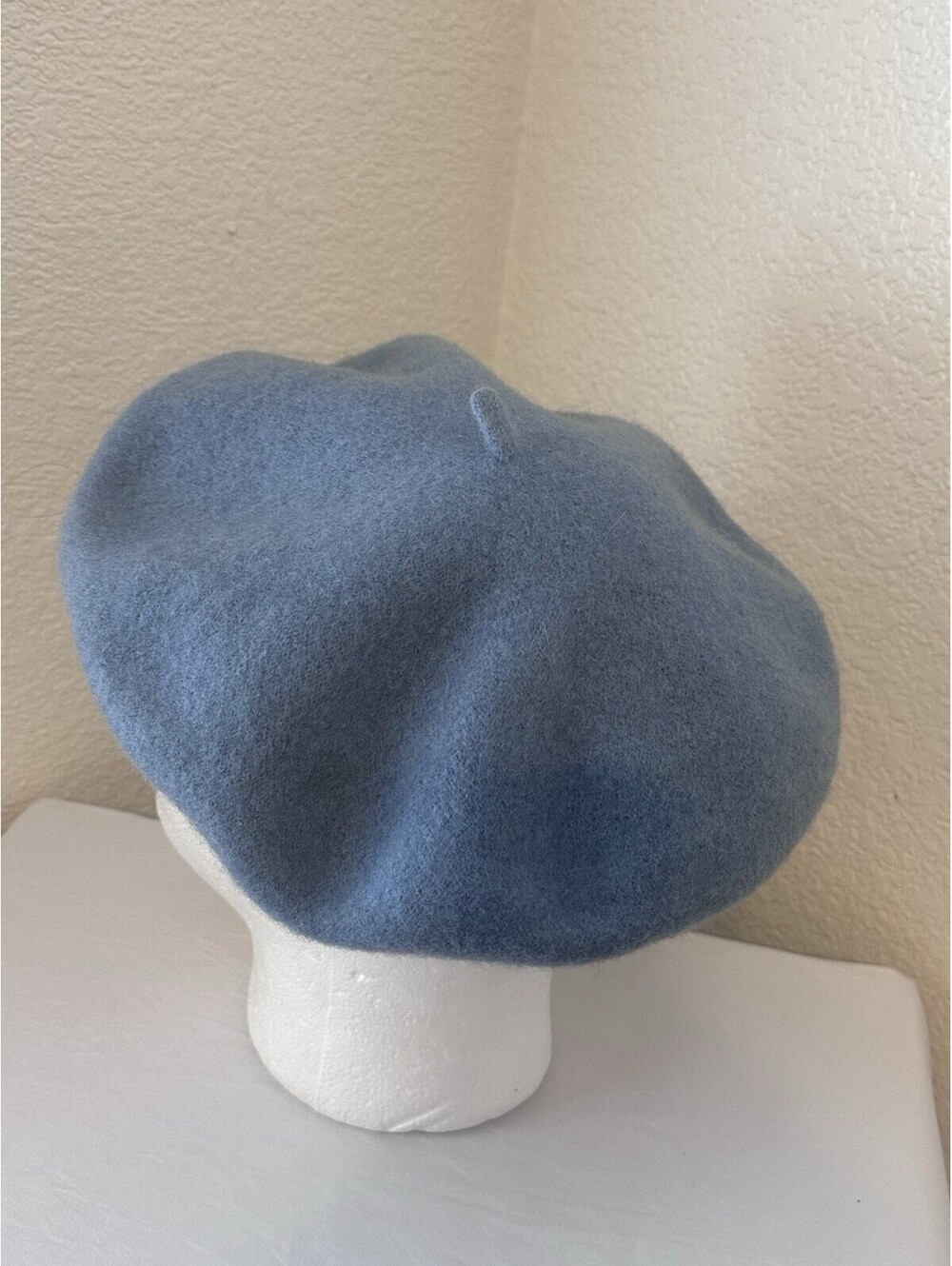 Lola Womens 100% Wool Beret Hat Light Blue One Size